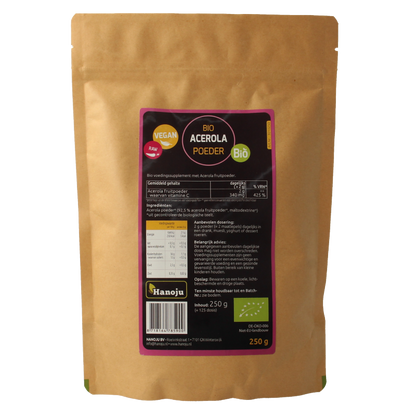 Hanoju Acerola poeder bio 250 Gram