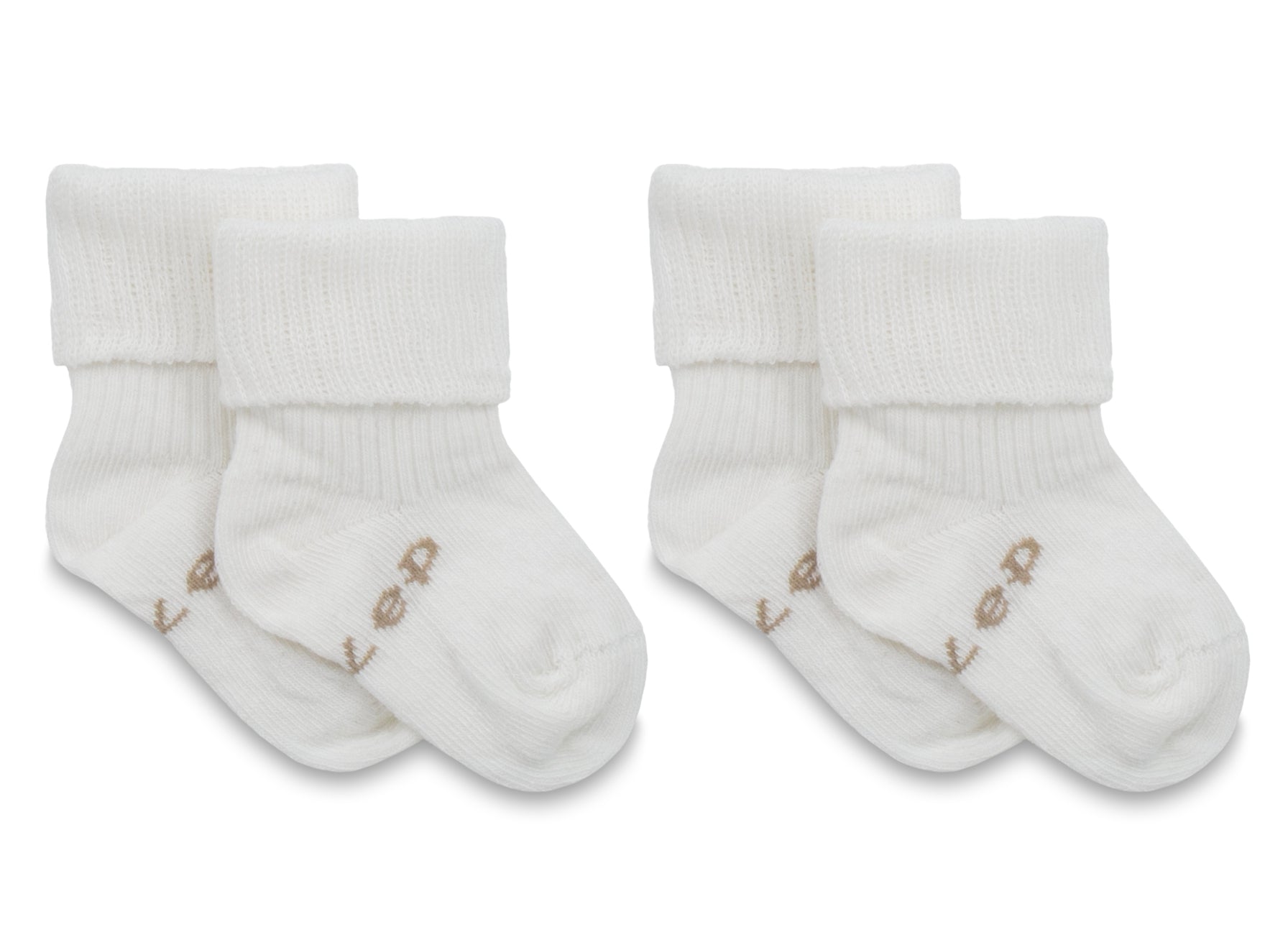 KipKep Blijf baby sokjes 0-6 mnd offwhite/wit 2.00 Paar