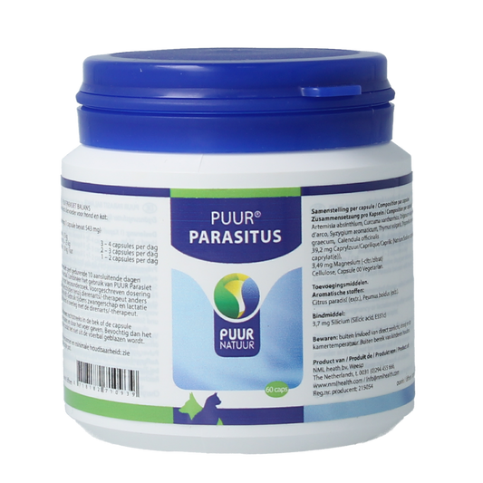 Puur Parasitus hond en kat 60.00 Capsules