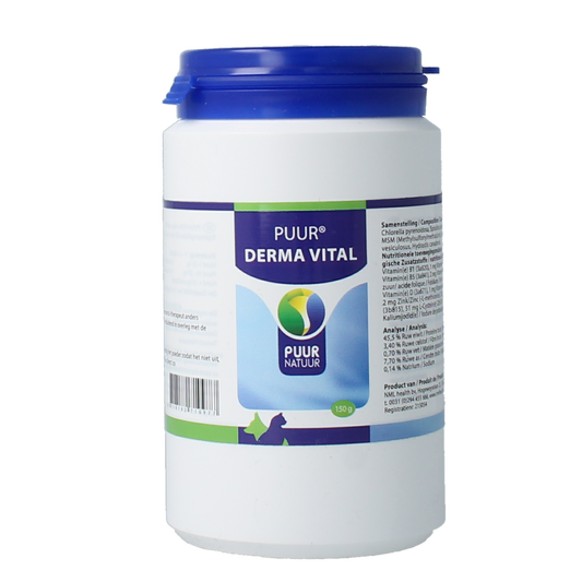 Puur Derma vital hond/kat 150.00 Gram