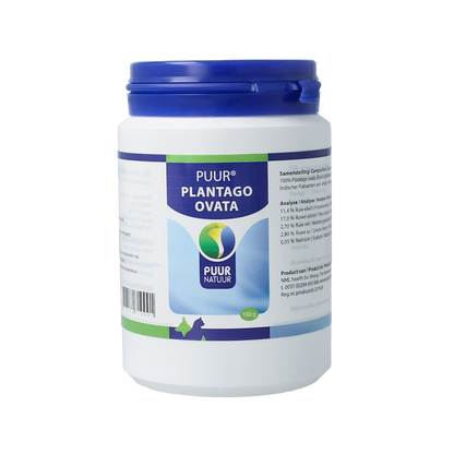 Puur Plantago ovata hond kat 100.00 Gram