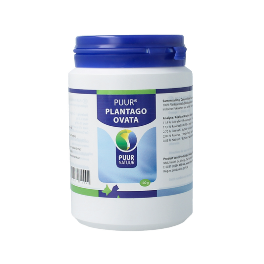 Puur Plantago ovata hond kat 100.00 Gram