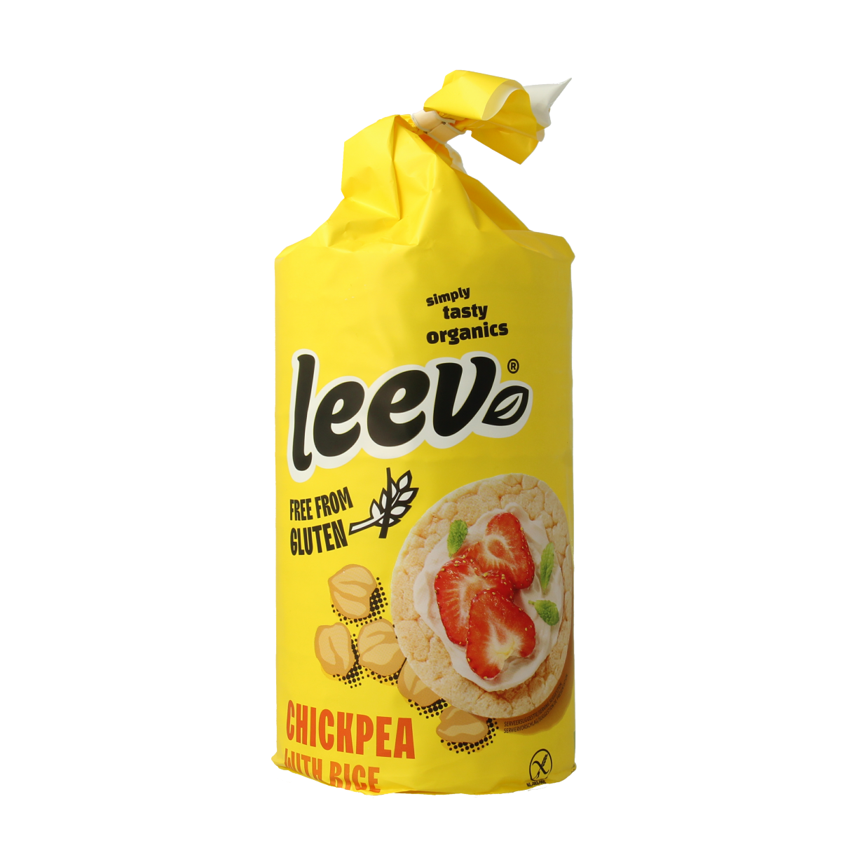 Leev Kikkererwten wafels glutenvrij bio 100.00 Gram