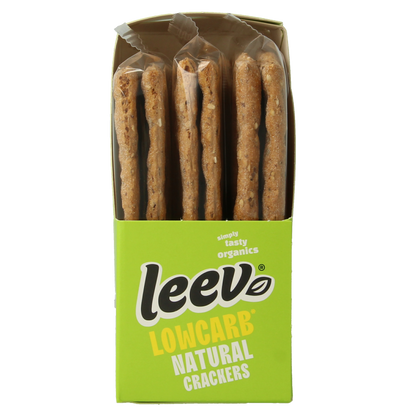 Leev Qrackers lowcarb 3 x 2 stuks bio 80 Gram