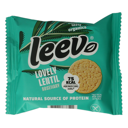 Leev Lovely lentil cakes rosemary bio 18.00 Gram