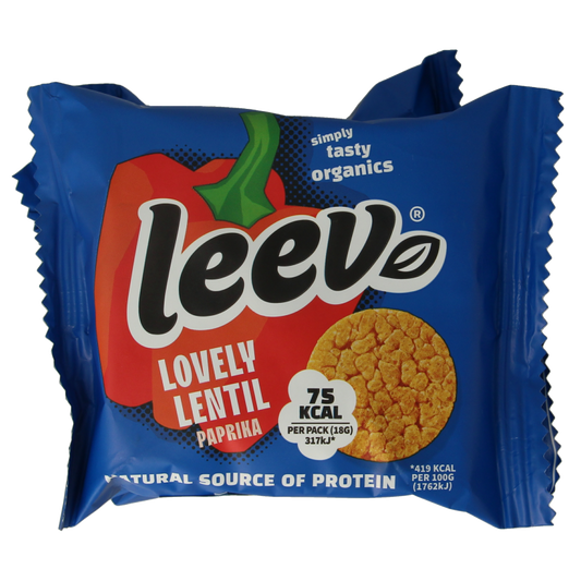Leev Lovely lentil cakes paprika bio 54 Gram