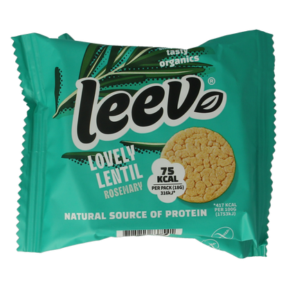 Leev Lovely lentil cakes rosemary bio 54 Gram