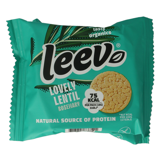Leev Lovely lentil cakes rosemary bio 54 Gram