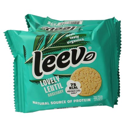 Leev Lovely lentil cakes rosemary bio 54 Gram