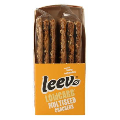 Leev Lowcarb crackers multiseed bio 80 Gram