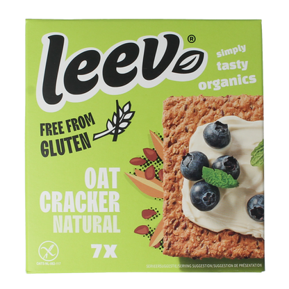 Leev Havercracker naturel free from gluten bio 100.00 Gram