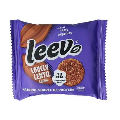 Leev Lovely lentil cakes cacao bio 20.00 Gram