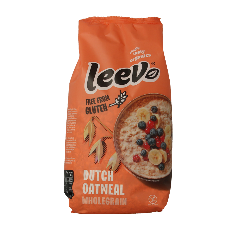 Leev Havermout glutenvrij zak bio 450 Gram