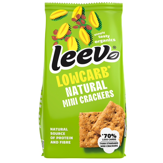 Leev Lowcarb mini crackers natural bio 85.00 Gram