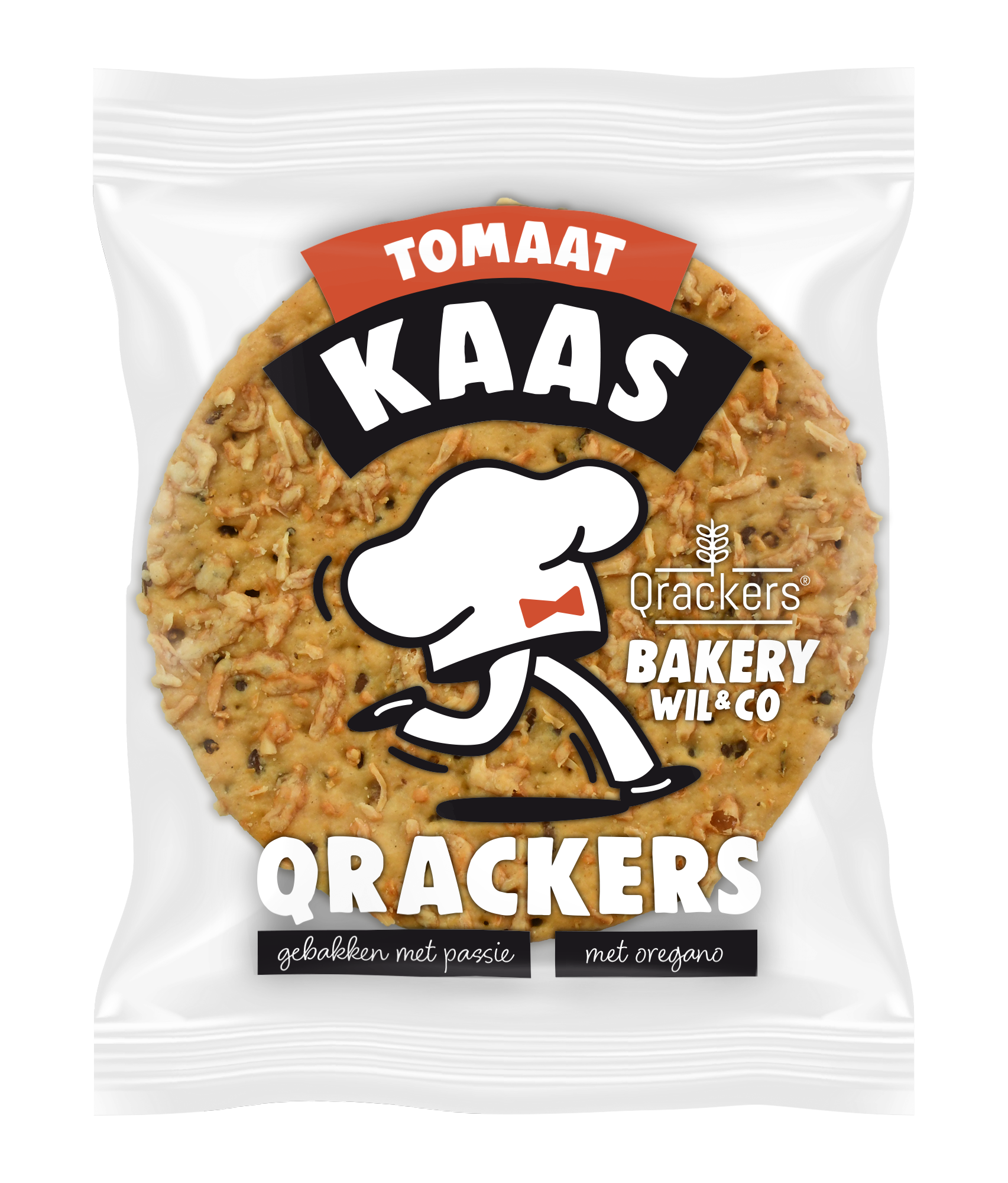 Leev Qrackers tomaat kaas 2st bio 46.00 Gram