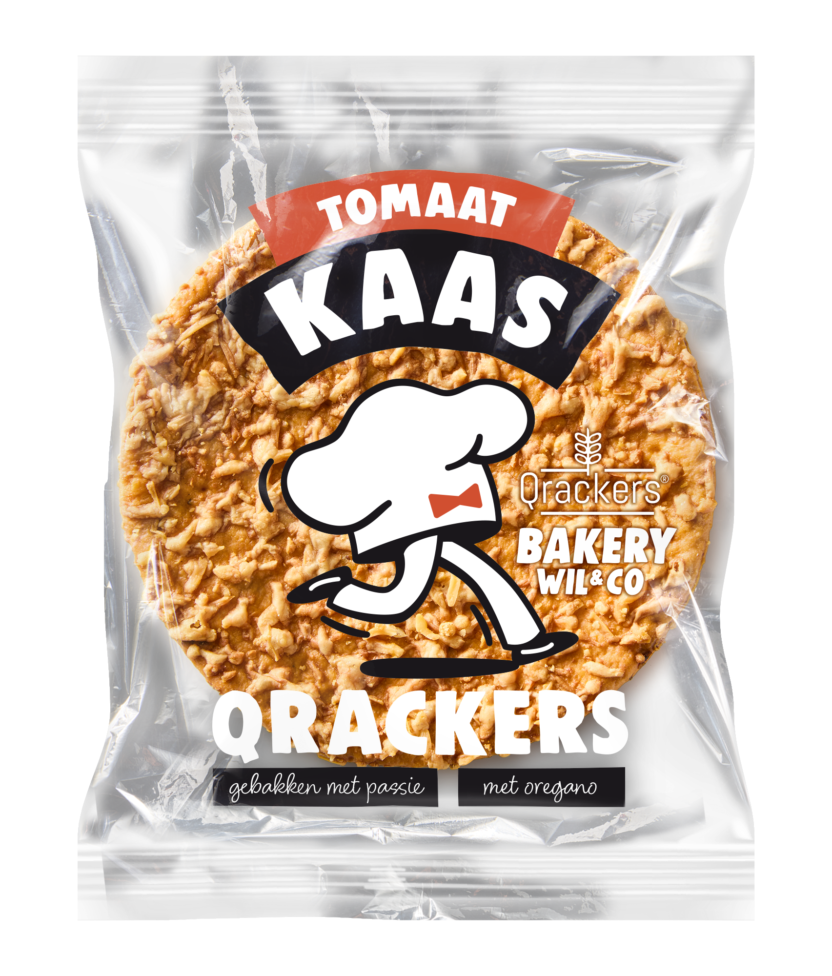 Leev Qrackers tomaat kaas 2st bio 46.00 Gram