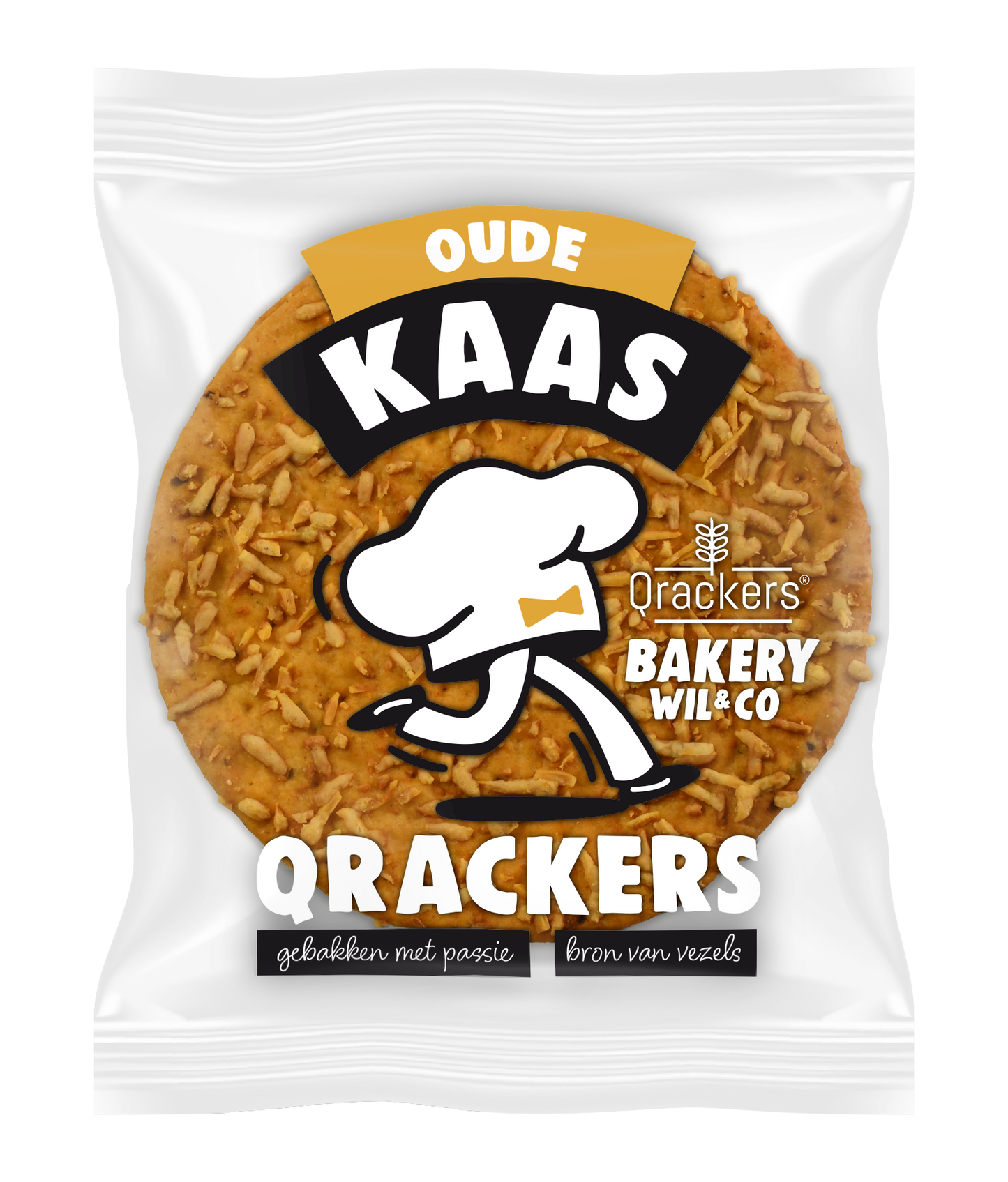 Leev Qrackers oude kaas bio 46.00 Gram