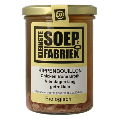 Kleinstesoepfabriek Kippenbouillon bio 400.00 Milliliter