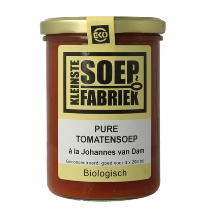 Kleinstesoepfabriek Pure tomatensoep bio 400 Milliliter