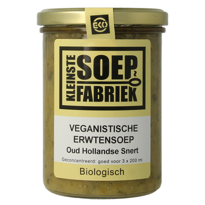 Kleinstesoepfabriek Erwtensoep/snert veganistisch bio 400 Milliliter