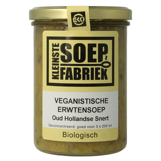 Kleinstesoepfabriek Erwtensoep/snert veganistisch bio 400 Milliliter