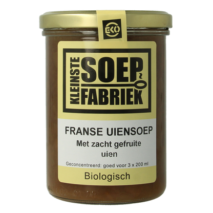 Kleinstesoepfabriek Franse uiensoep vegetarisch bio 400 Milliliter