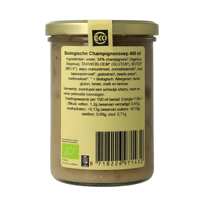 Kleinstesoepfabriek Champignonsoep bio 400 Gram