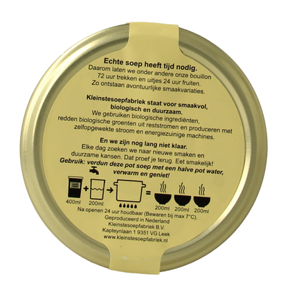 Kleinstesoepfabriek Linzensoep bio 400 Milliliter