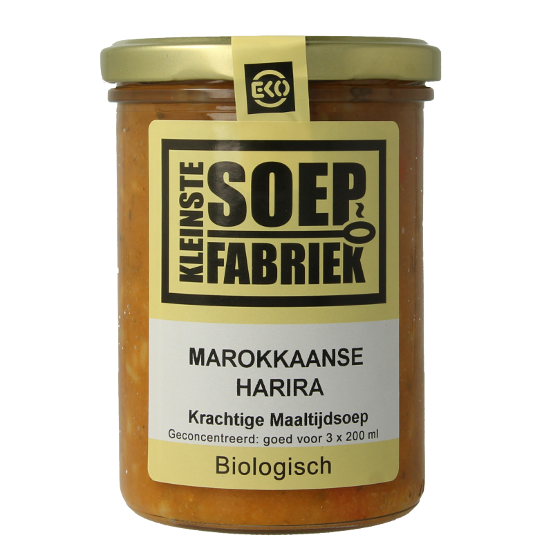 Kleinstesoepfabriek Marokkaanse harira krachtige maaltijdsoep bio 400 Milliliter
