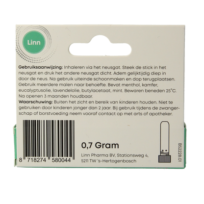 Linn Neusinhaler stick 1.00 Stuks