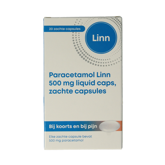 Linn Paracetamol 500mg liquid caps 20 Capsules
