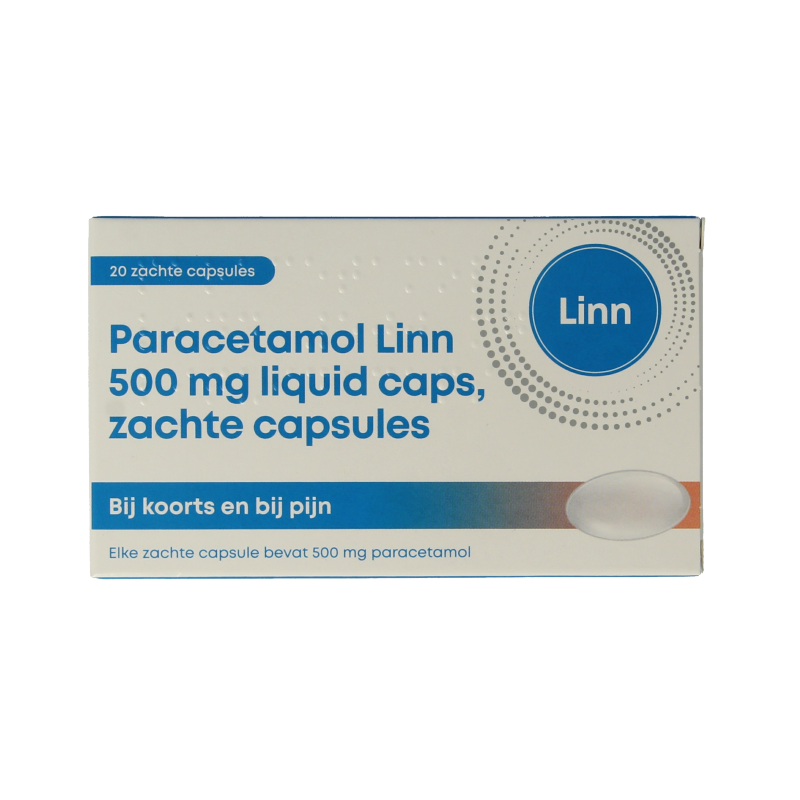 Linn Paracetamol 500mg liquid caps 20 Capsules