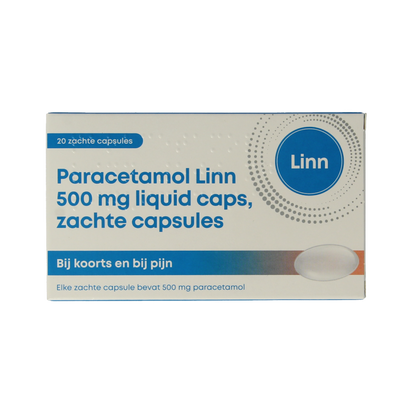 Linn Paracetamol 500mg liquid caps 20 Capsules