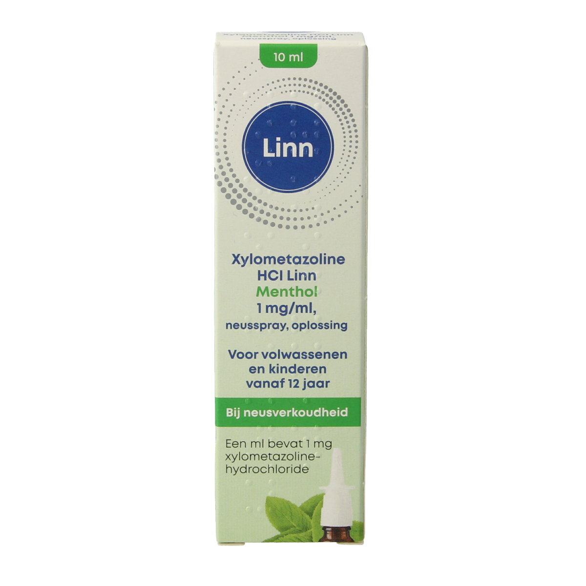 Linn Neusspray xylometazoline/menthol 1mg 10.00 Milliliter