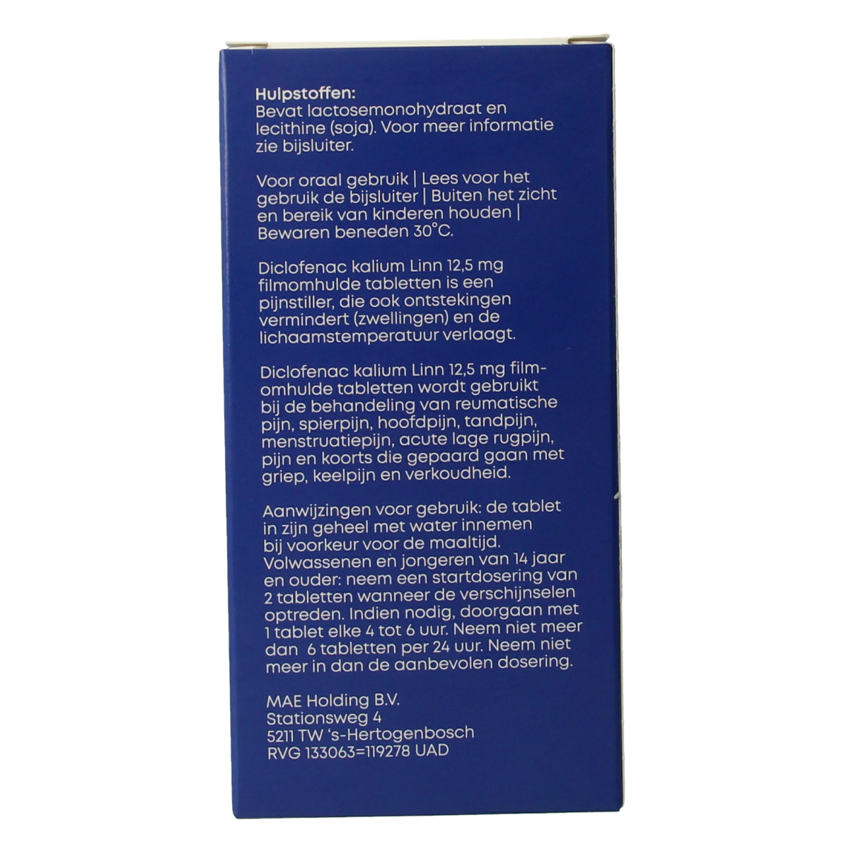 Linn Diclofenac 12.5mg 20.00 Stuks