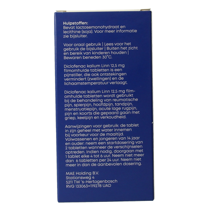 Linn Diclofenac 12.5mg 20.00 Stuks