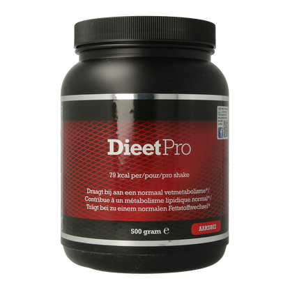 Dieet Pro Aardbei 500.00 Gram