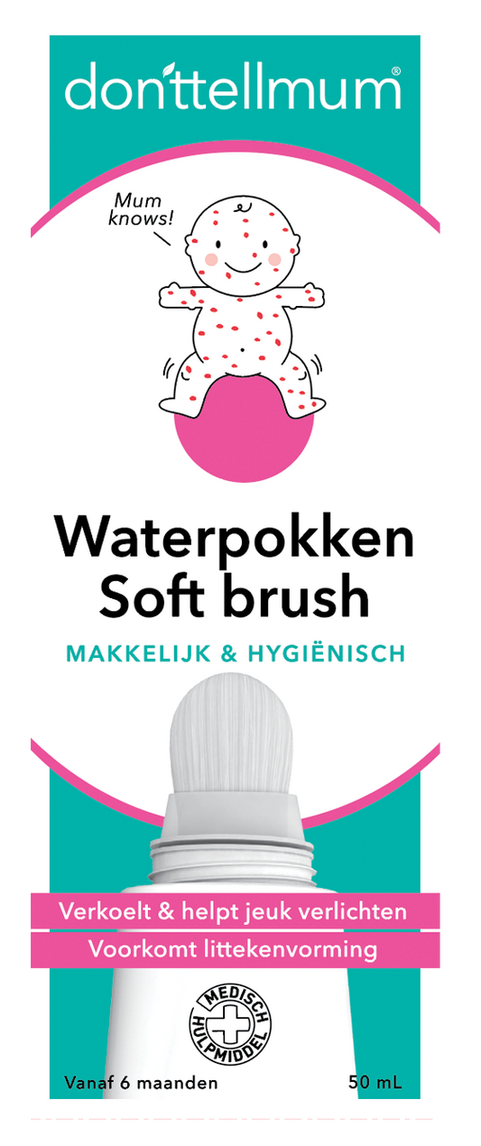 Donttellmum Waterpokken soft brush 50 Milliliter