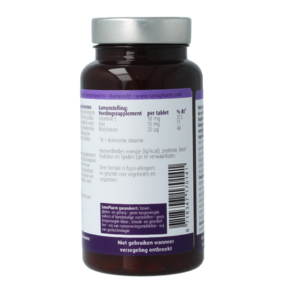 SanoPharm IJzer 10 mg & moly 20 mcg & C 30 mg 60.00 Tabletten