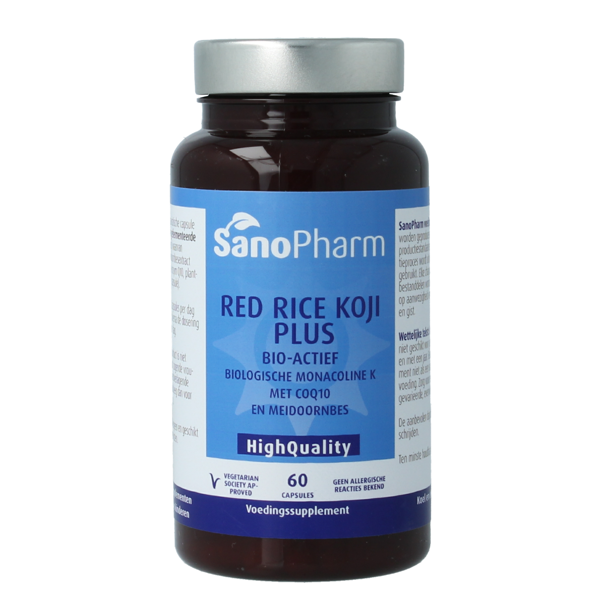 SanoPharm Red rice koji plus high quality 60.00 Vegetarische capsules