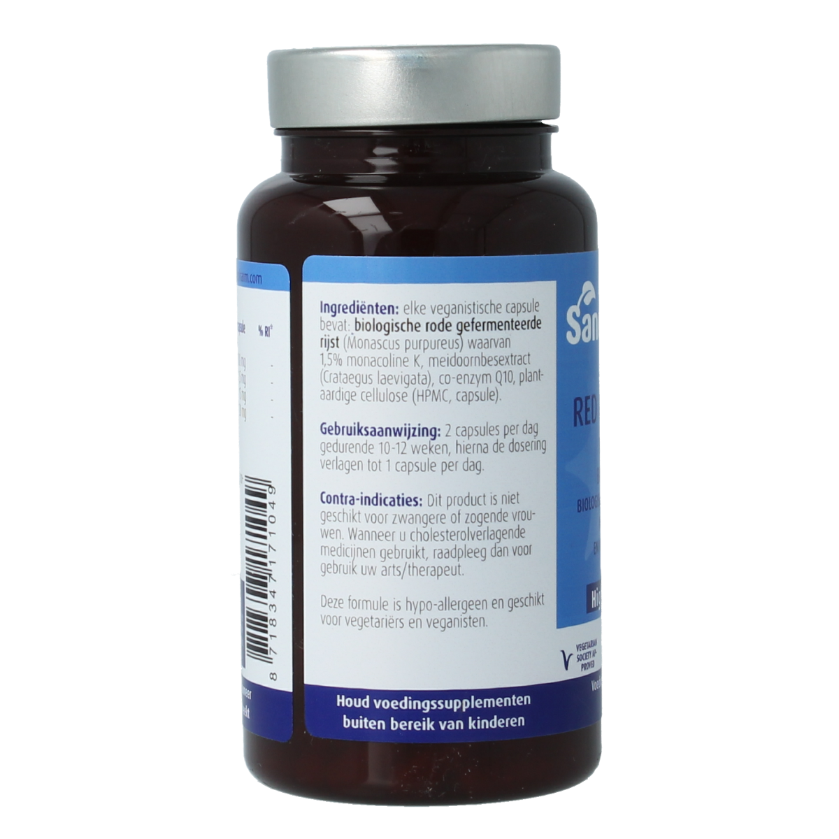 SanoPharm Red rice koji plus high quality 60.00 Vegetarische capsules