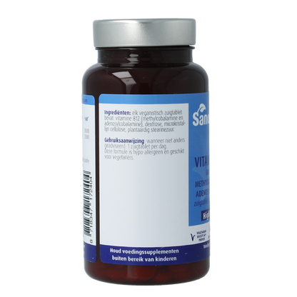 SanoPharm Vitamine B12 methyl adenosylcobalamine 500mcg 60.00 Zuigtabletten