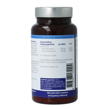 SanoPharm Vitamine B12 methyl adenosylcobalamine 500mcg 60.00 Zuigtabletten