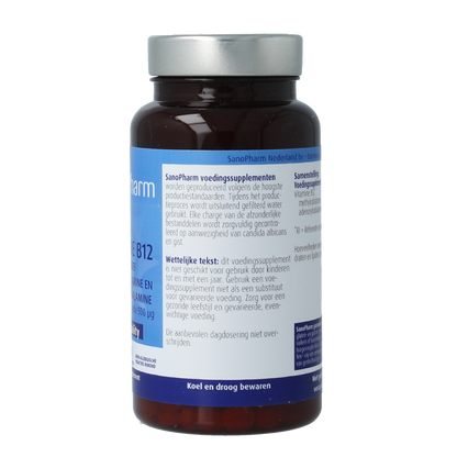 SanoPharm Vitamine B12 methyl adenosylcobalamine 500mcg 60.00 Zuigtabletten