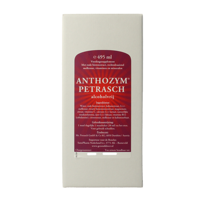 Petrasch Anthozym alcoholvrij 495 Milliliter