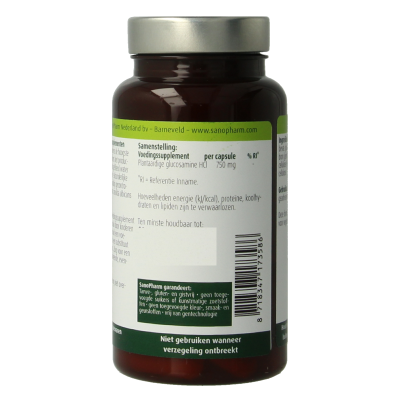 SanoPharm Glucosamine 750mg vegan 60 Capsules