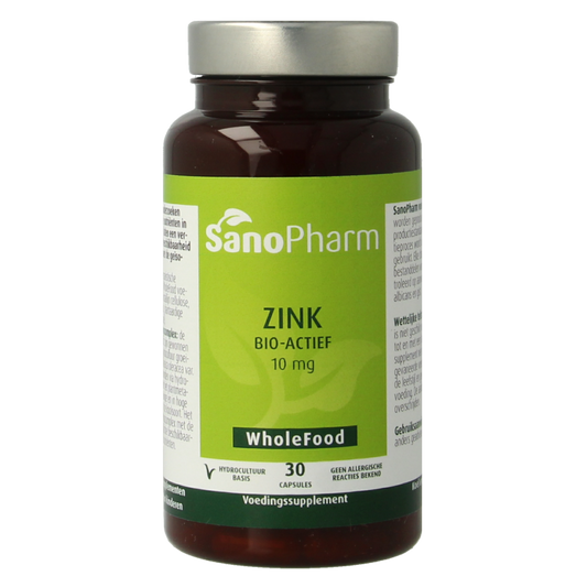 SanoPharm Zink  wholefood 30 Capsules