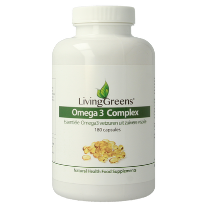 Livinggreens Omega 3 visolie complex 180 Capsules