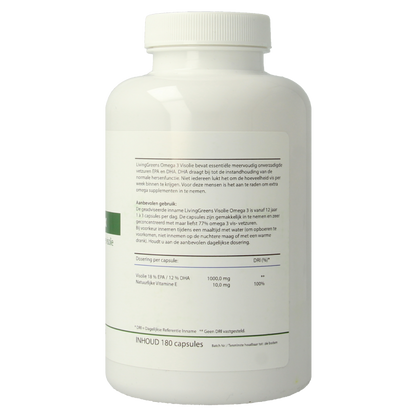 Livinggreens Omega 3 visolie complex 180 Capsules