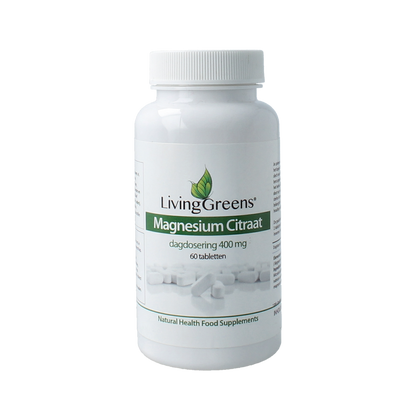 Livinggreens Magnesium citraat 400mg 60.00 Tabletten